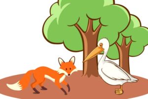 a fox and a stork